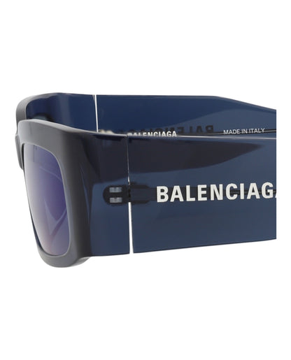 Balenciaga Square-Frame Recycled Acetate Sunglasses Blue Blue Blue (BB0328S-30014893-004)