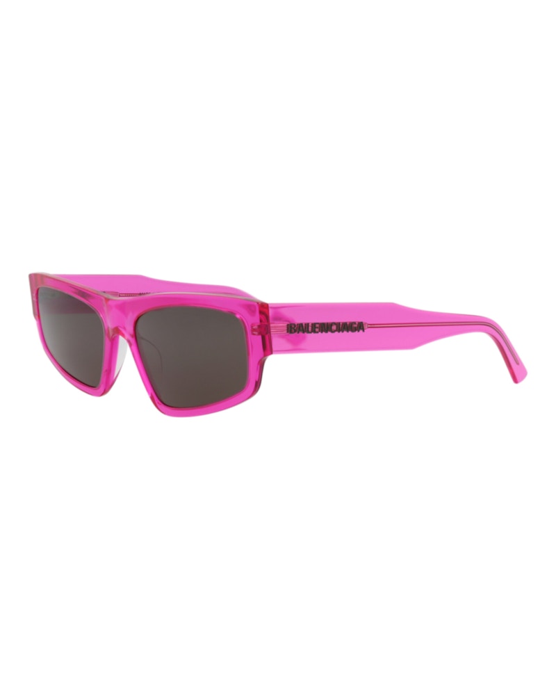 Balenciaga Square-Frame Recycled Acetate Sunglasses Fuchsia Fuchsia Grey (BB0305S-30014522-005)
