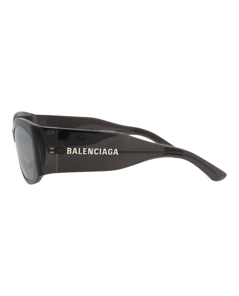 Balenciaga Square-Frame Recycled Acetate Sunglasses Grey Grey Silver (BB0329S-30014894-003)