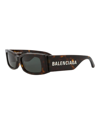 Balenciaga Square-Frame Recycled Acetate Sunglasses Havana/Havana/Green (BB0260S-30013974-002)