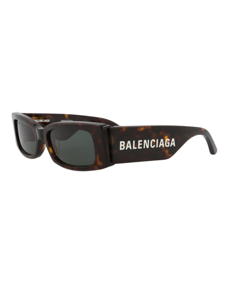 Balenciaga Square-Frame Recycled Acetate Sunglasses Havana/Havana/Green (BB0260S-30013974-002)