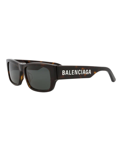 Balenciaga Square-Frame Recycled Acetate Sunglasses Havana Havana Green (BB0261SA-30013975-002)