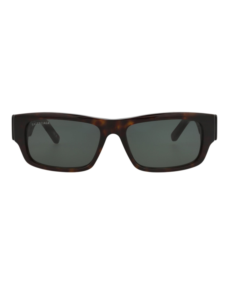 Balenciaga Square-Frame Recycled Acetate Sunglasses Havana Havana Green (BB0261SA-30013975-002)