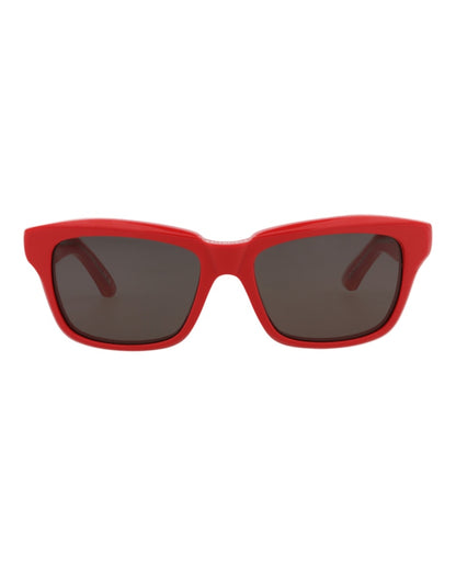 Balenciaga Square-Frame Recycled Acetate Sunglasses Red Red Grey (BB0346S-30014948-004)