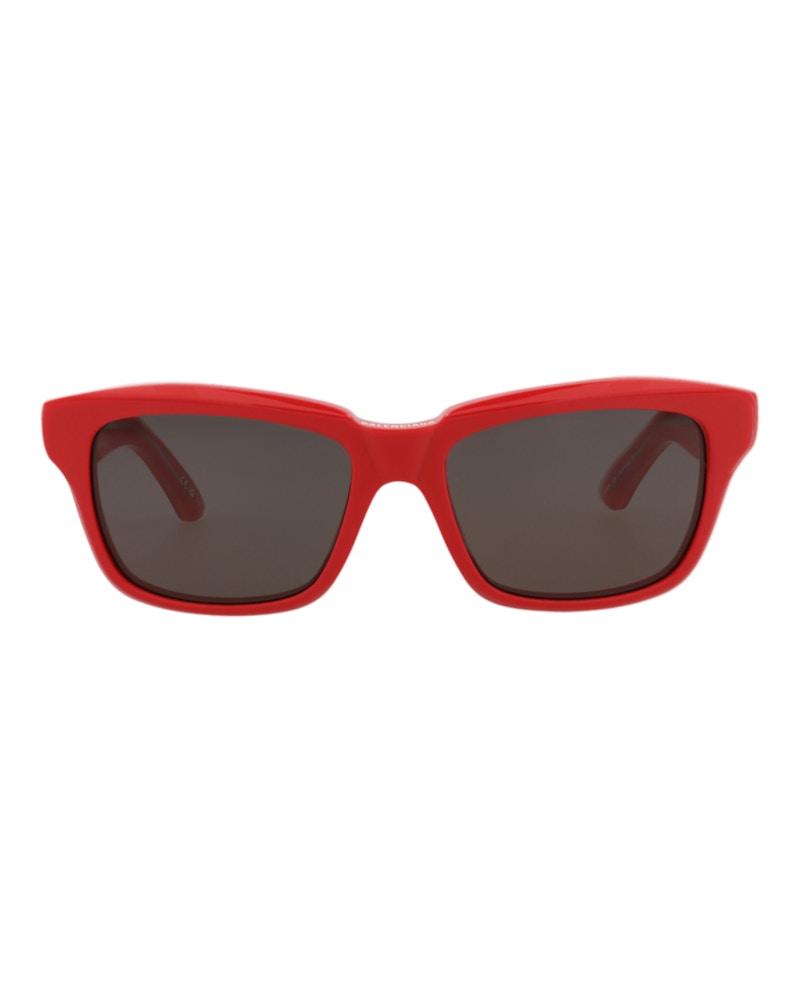 Balenciaga Square-Frame Recycled Acetate Sunglasses Red Red Grey (BB0346S-30014948-004)