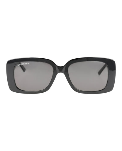 Balenciaga Square Rectangle Sunglasses Black/Black/Grey (BB0048S-30007965-001)