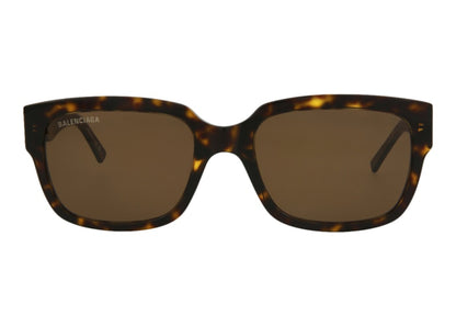 Balenciaga Square Rectangle Sunglasses Havana/Havana Brown (BB0049S-30007967-002)