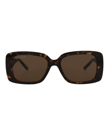 Balenciaga Square Sunglasses Havana/Havana/Brown (BB0048S-30007965-002)