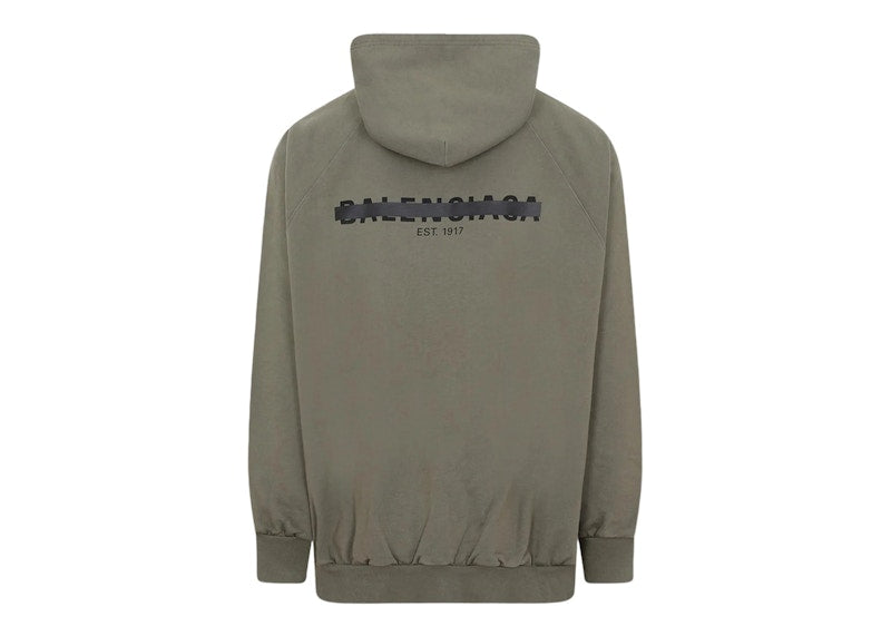 Balenciaga Strike 1917 Oversized Hoodie Khaki