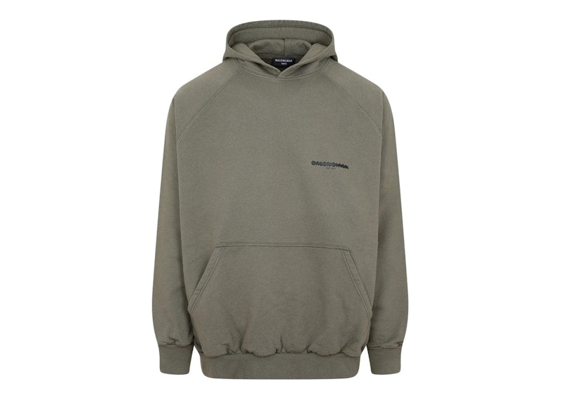 Balenciaga Strike 1917 Oversized Hoodie Khaki