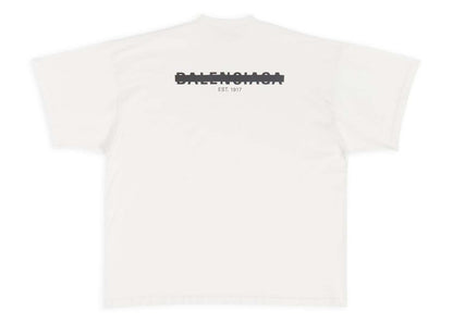 Balenciaga Strike 1917 Oversized T-Shirt Off-White
