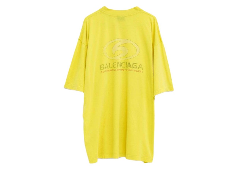 Balenciaga Surfer T-shirt Medium Fit Yellow