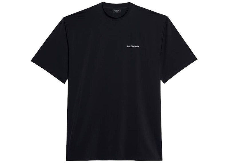 Balenciaga Lycra Large Fit Swim T-shirt Black