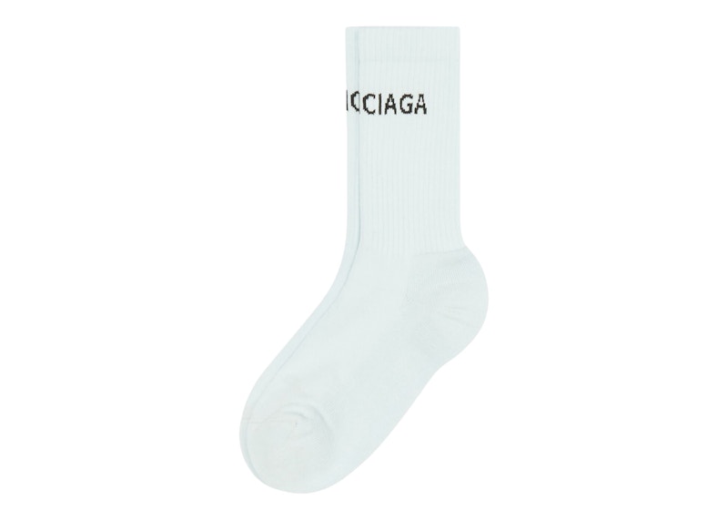 Balenciaga Tennis Socks Light Blue/Black