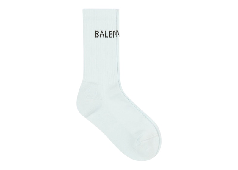 Balenciaga Tennis Socks Light Blue/Black