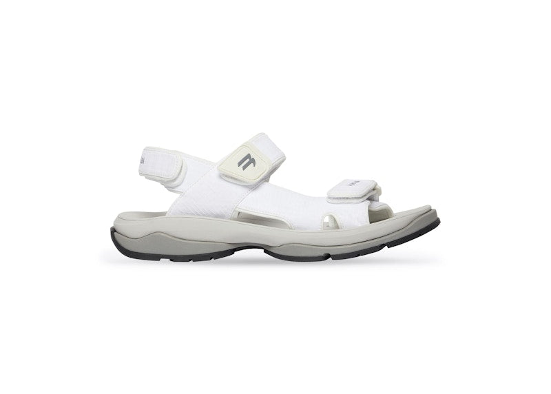 Balenciaga Tourist Sandal White Grey