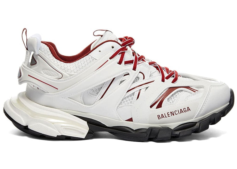 Balenciaga Track White Burgundy Black