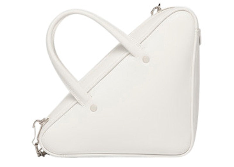 Balenciaga Triangle Chain Duffle XS White