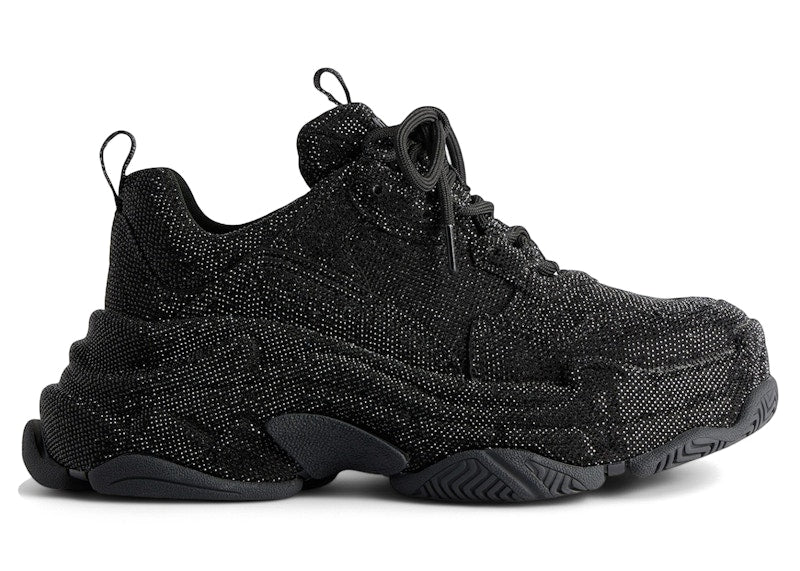 Balenciaga Triple S Black Rhinestones (Women's)