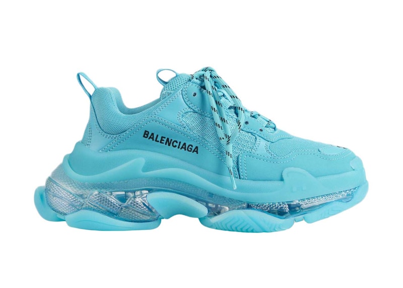 Balenciaga Triple S Clear Sole Turquoise (Women's)