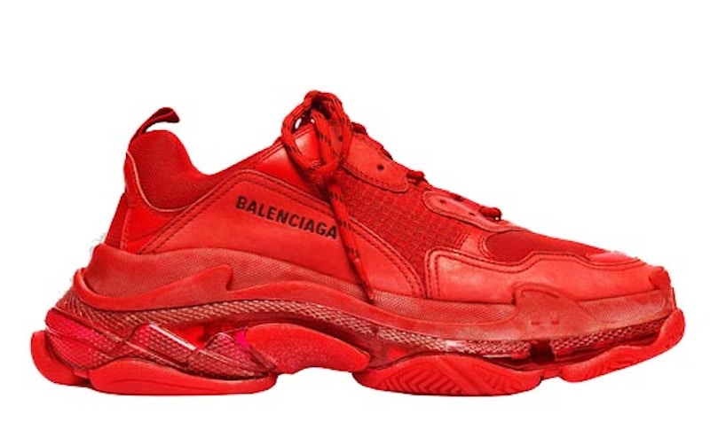 Balenciaga Triple S Red Clear Sole (Women's)