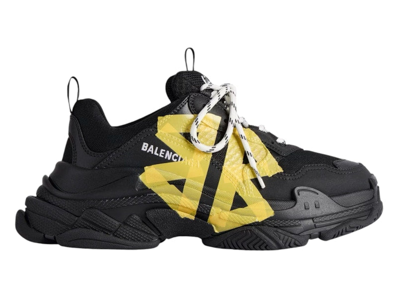 Balenciaga Triple S Tape Type Black Yellow