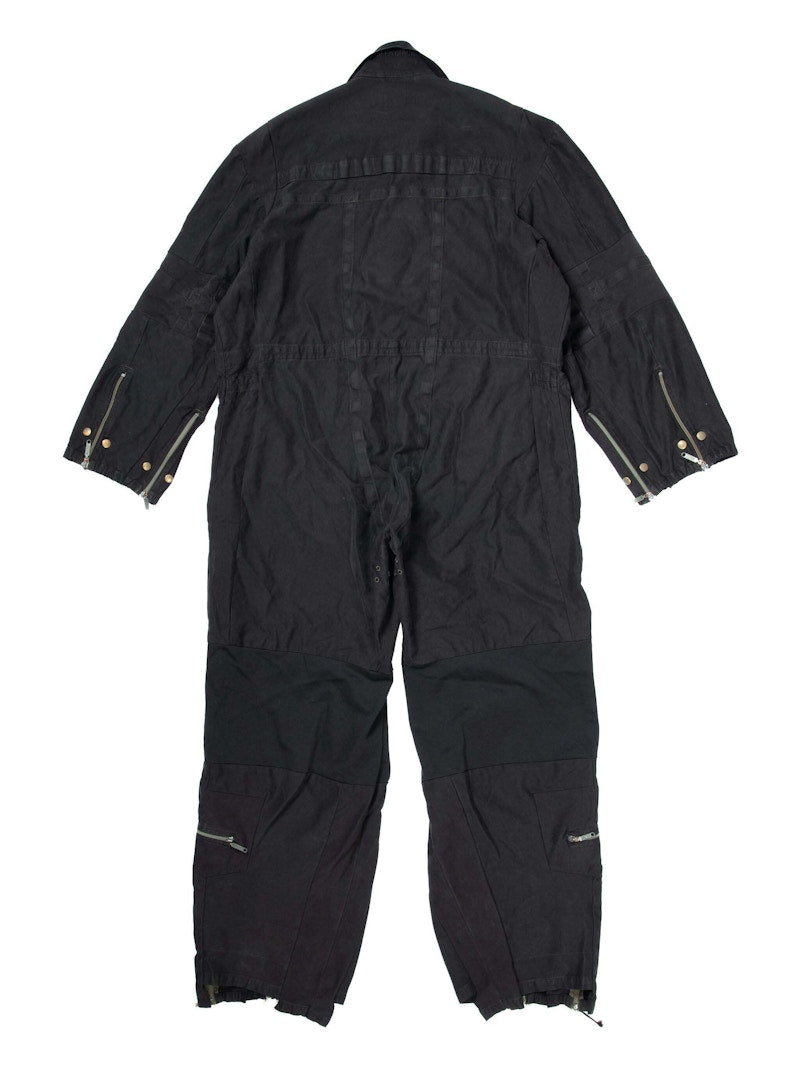 Balenciaga Upcycled Overall Jumpsuit Black