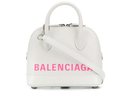 Balenciaga Ville Top Handle Shoulder Bag XXS White