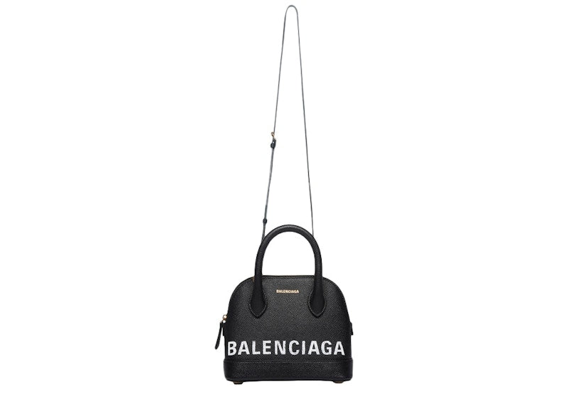 Balenciaga Ville Top Handle XXS Black/White