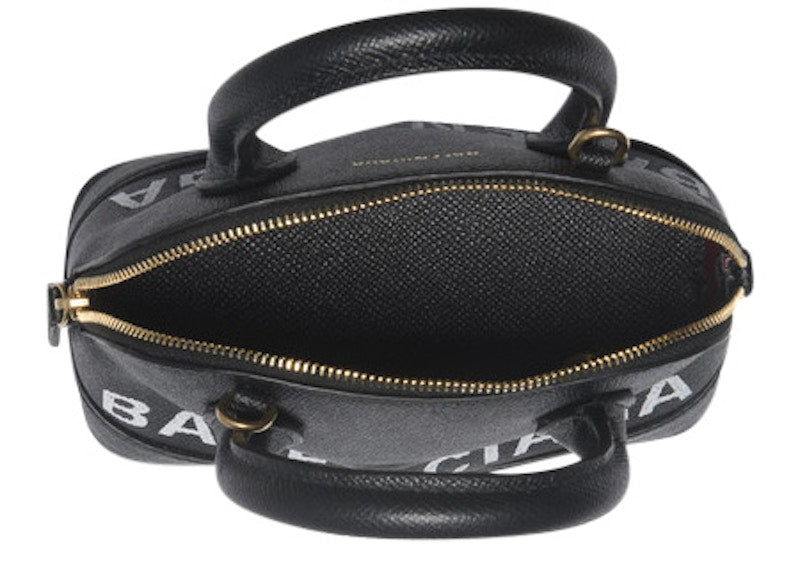 Balenciaga Ville Top Handle XXS Black/White