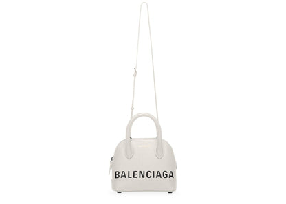 Balenciaga Ville Top Handle XXS White/Black