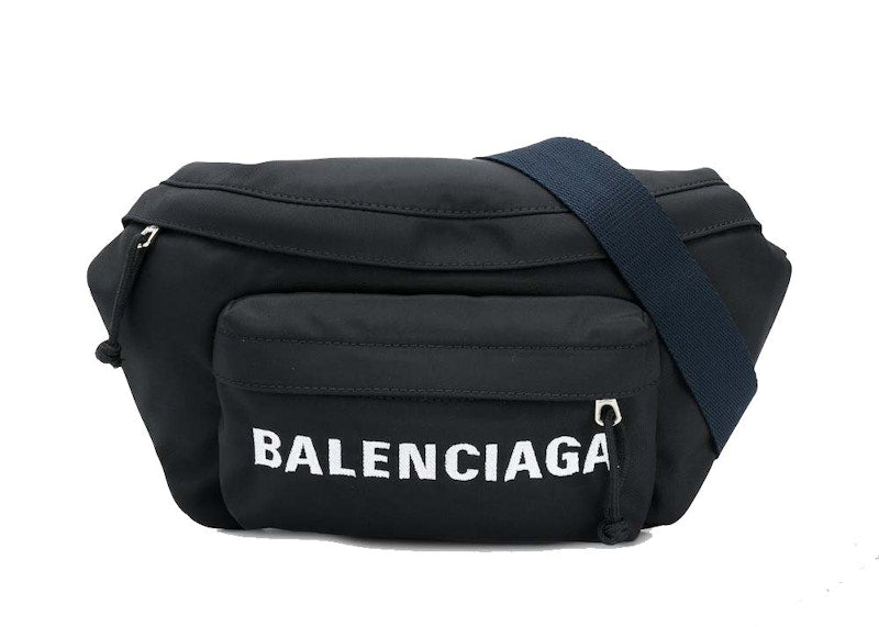 Balenciaga Wheel Belt Bag Black Navy