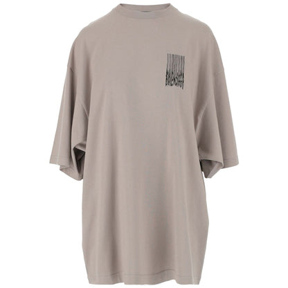 Balenciaga Wide Fit Barcode T-Shirt Grey