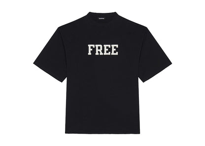 Balenciaga Wide Fit Free T-Shirt Black
