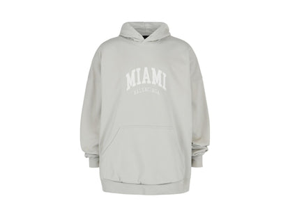 Balenciaga Wide Fit Miami Hoodie Shell White