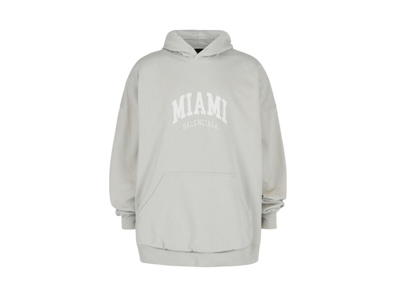 Balenciaga Wide Fit Miami Hoodie Shell White