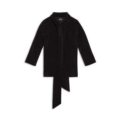 Balenciaga Women'S Scarf Fitted Turtleneck in Black Black