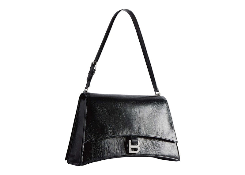 Balenciaga Women's Crush Medium Sling Bag Black