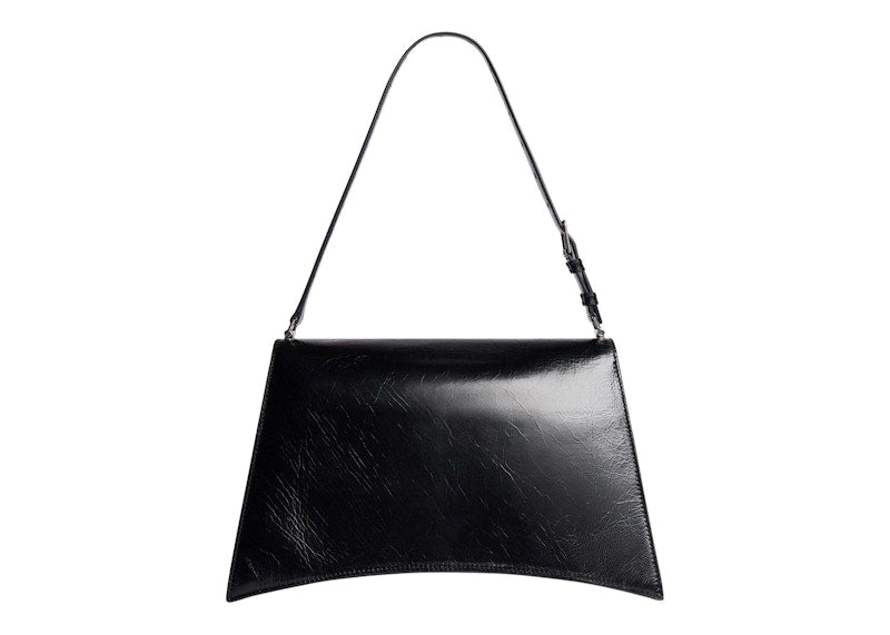 Balenciaga Women's Crush Medium Sling Bag Black
