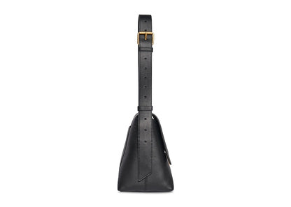 Balenciaga Women's Downtown Medium Shoulder Bag Black