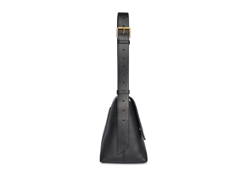 Balenciaga Women's Downtown Medium Shoulder Bag Black