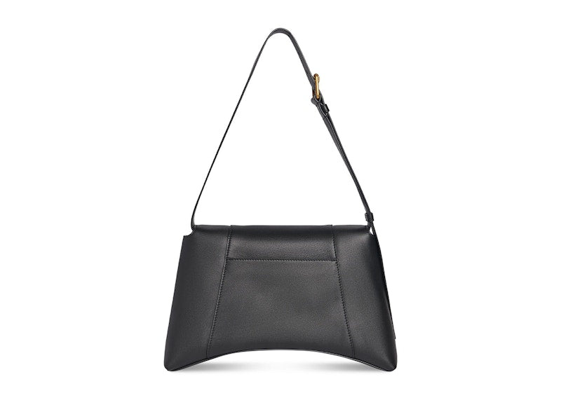Balenciaga Women's Downtown Medium Shoulder Bag Black