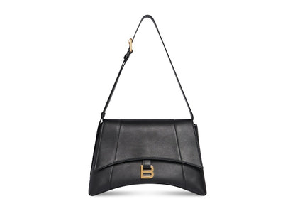 Balenciaga Women's Downtown Medium Shoulder Bag Black