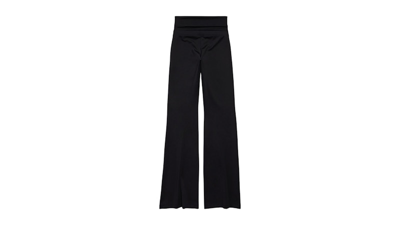 Balenciaga Women's 3B Sports Icon Foldover Leggings Washed Black