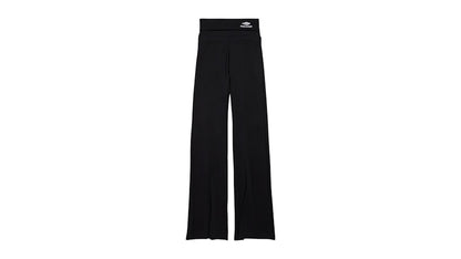 Balenciaga Women's 3B Sports Icon Foldover Leggings Washed Black