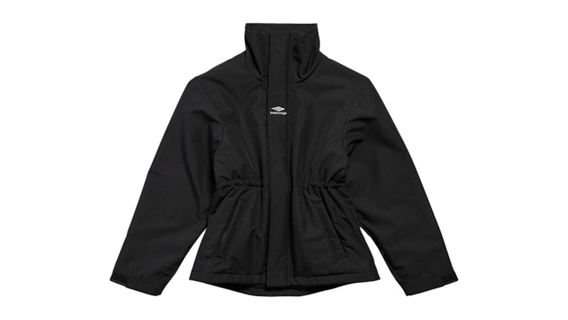 Balenciaga Women's 3B Sports Icon Ski High Collar Parka Black