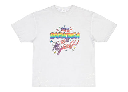 Balenciaga Women's 90/10 Large Fit Vintage T-Shirt White