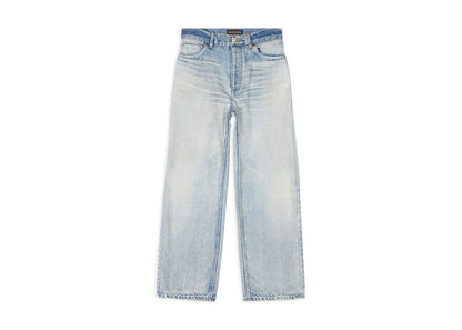 Balenciaga Women's Ankle Cut Japanese Authentic Denim Jeans Light Blue