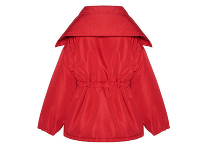 Balenciaga Womens CB Oversize Fit Parka Red