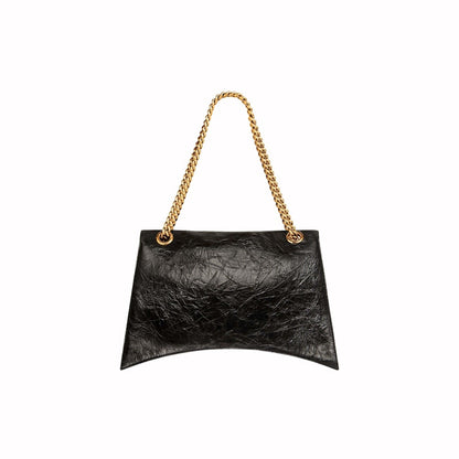Balenciaga Womens Crush Large Chain Bag Black